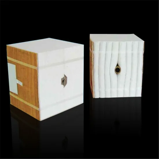 1260c 1400c Zircon Hz High Grade Furnace Monolithic Stack Block Folded Folding Ceramic Fiber Module for Thermal Insulation with Anchors Hardwares 