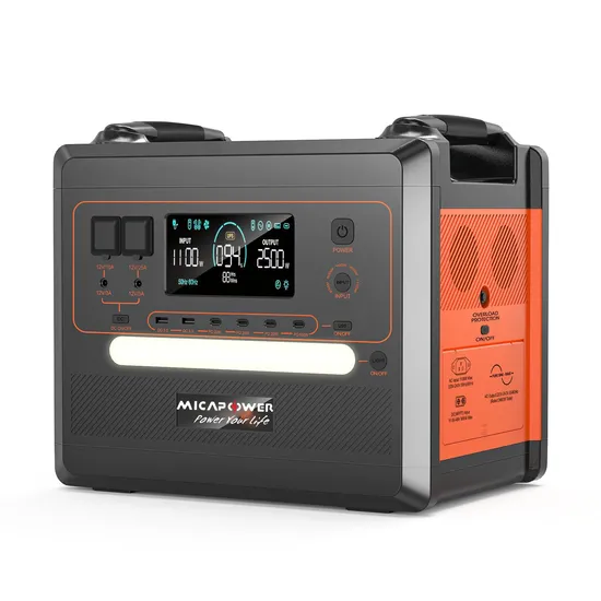 Mica Power 2500W 2400W Solar Power Travel Lithium Battery LiFePO4 LFP Battery Outdoor Camping 1000W Portable Power Station Big Power Bank with LED Light 