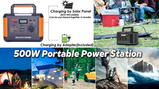 Factory Price 500W Portable Power Station Rechargeable Backup Battery for Camping, Outdoor, and Emergency Use 