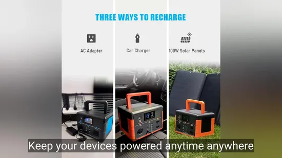 500W Portable Power Station with Solar Panel for Camping 