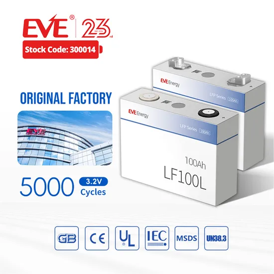 Eve 102ah EU Stock LiFePO4 100ah/200ah/280ah/300ah 24V 48V Pack Lithium Battery LiFePO4 Battery for Energy Storage/Home Solar Energy System China Factory 