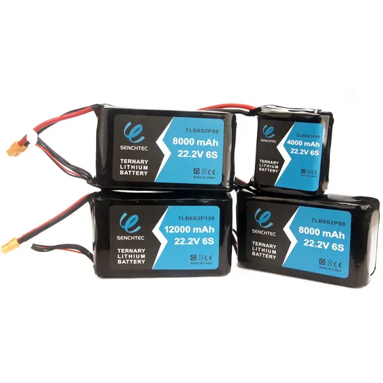 Senchtec 4000 8000 12000 16000 mAh 22.2V 6s Powerful Ternary Lithium Battery Rechargeable Long Range Multicopter Quadcopter Uav Fpv Drone Battery Pack 